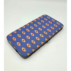 Hard Case Frame Soft Fabric Wallet Eyeball Unusual Abstract Pattern